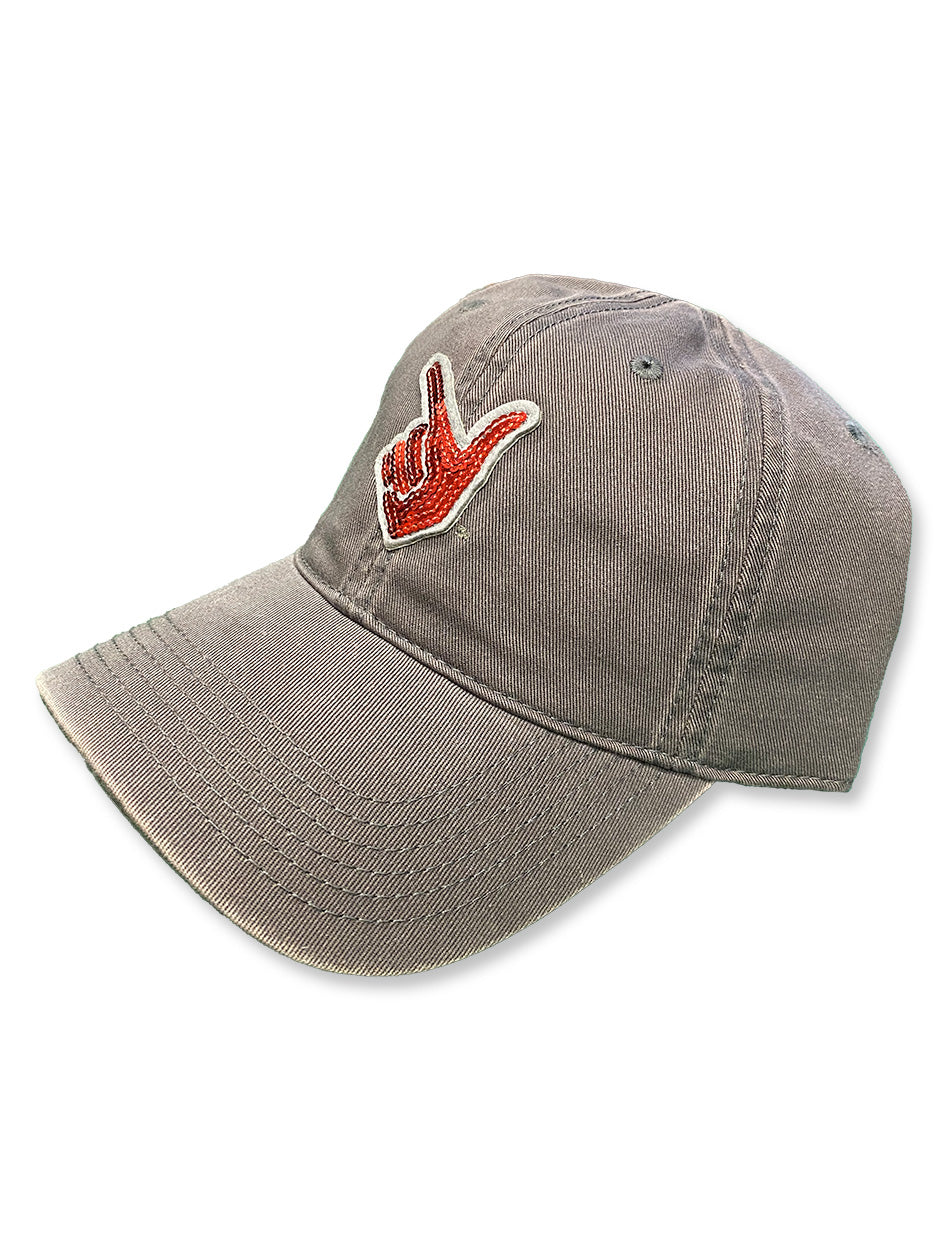 Legacy Texas Tech Sequins Guns Up Hand Women's Adjustable Cap