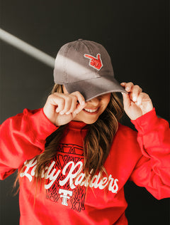 Legacy Texas Tech Sequins Guns Up Hand Women's Adjustable Cap