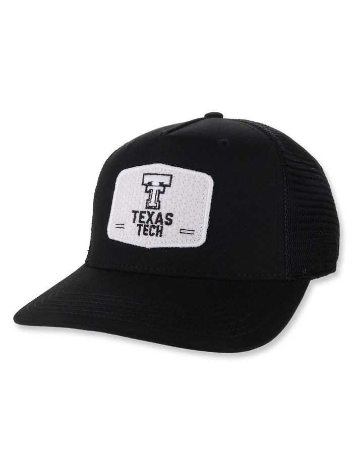 Texas Tech Men's Clothing
Texas Tech HATS
Texas Tech ACCESSORIES
Texas Tech Men's Hats
Texas Tech Men's Accessories
Texas Tech Snapback Hats
Texas Tech New Products
Men's Snapback Ca
Officially licensed Texas Tech University headwear

Vault Double T logo with hex pattern embroidered patch

Classic trucker style with breathable mesh back panels

Adjustable snapback closure for a customizable fit

Pre-curved visor for instant comfort and style

Structured front panels maintain shape

One size fits most adults