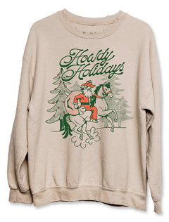 Livy Lu "Howdy Holidays" Thrifted Sweatshirt