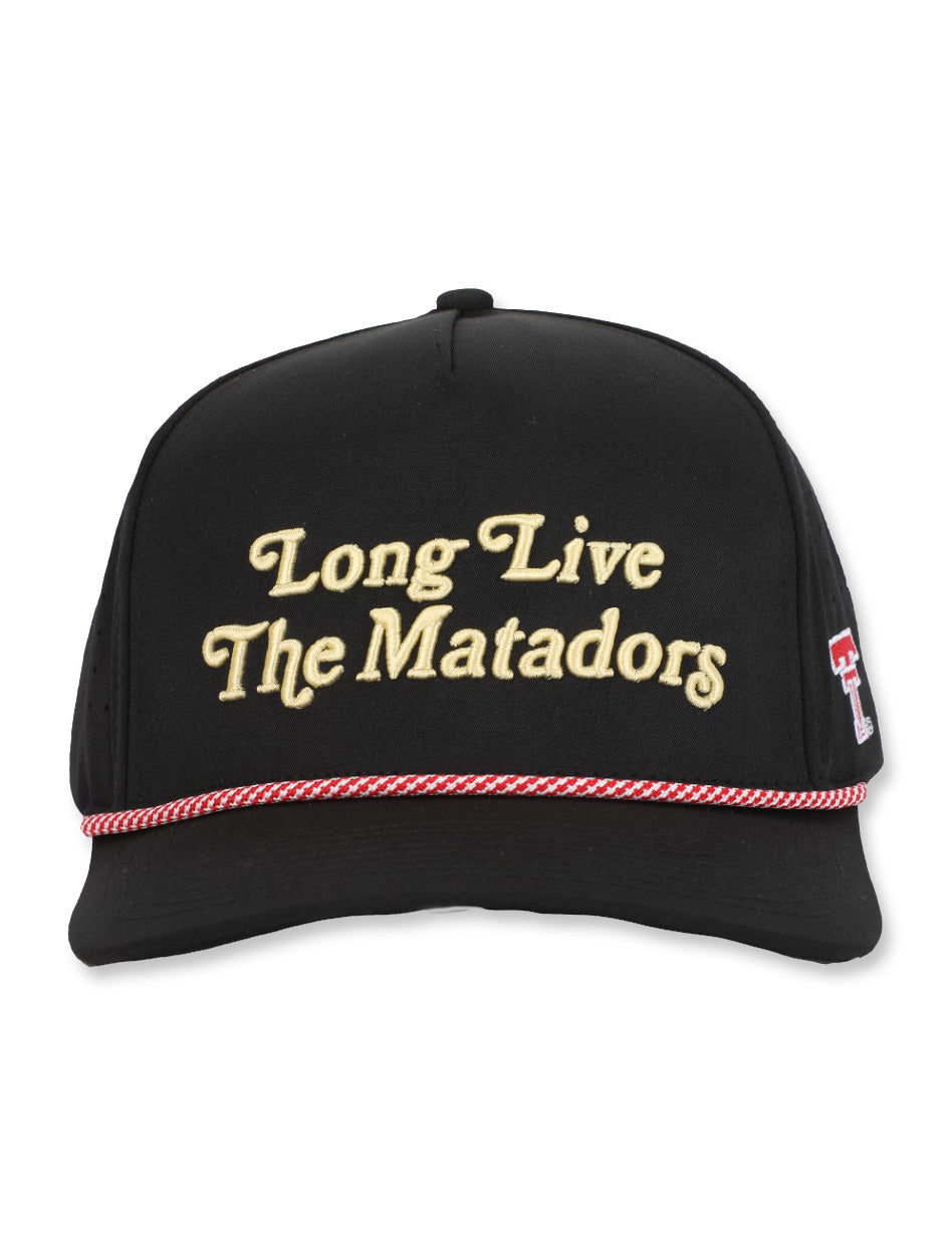 Texas Tech Dark Horse "Long Live the Matadors" Black Snapback Cap