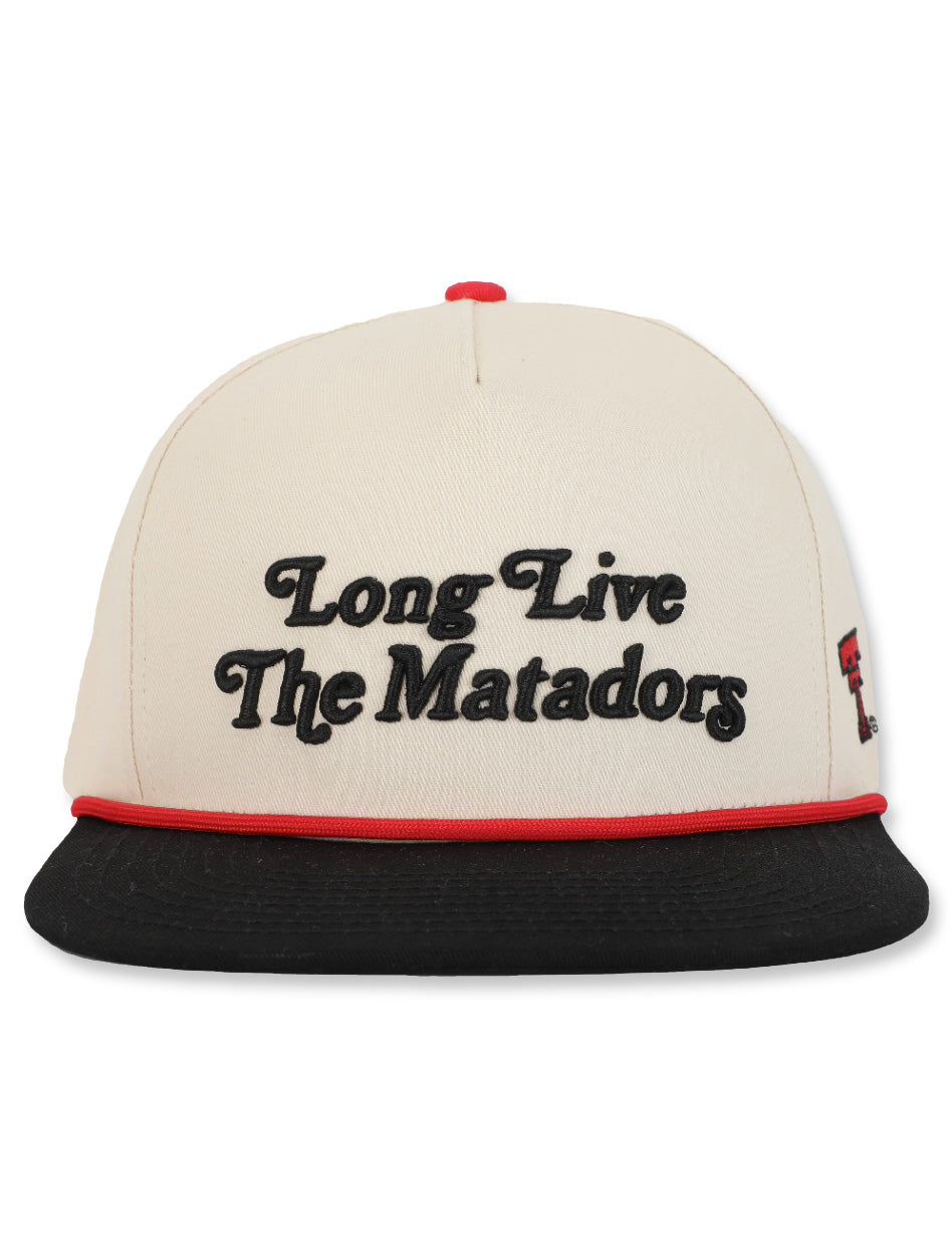 Texas Tech Dark Horse "Long Live the Matadors" Ivory Snapback Cap