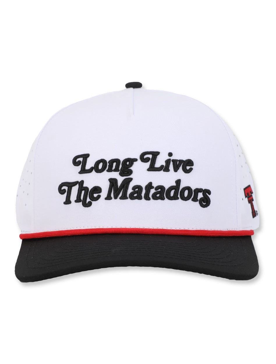 Texas Tech Dark Horse "Long Live the Matadors" White Snapback Cap