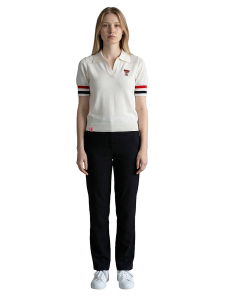 Lusso Texas Tech "Sawyer" Pointelle Sweater
