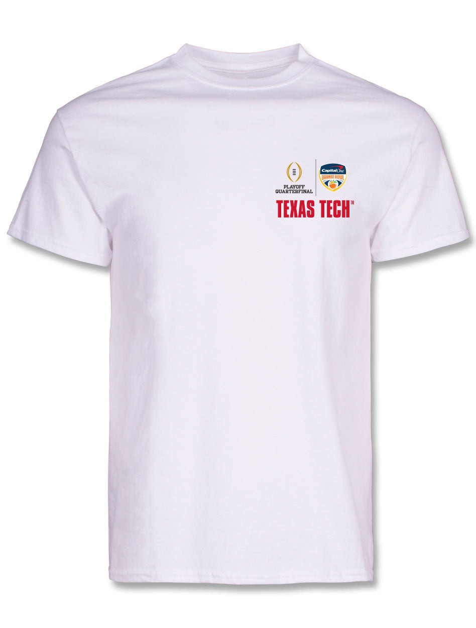 Texas Tech 2025 CFP Orange Bowl - T-Shirt - Orange You Glad - WHITE
