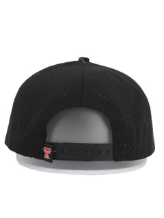 Texas Tech Dark Horse RP "Throwback Jack" PVC Black Sport Snapback Cap