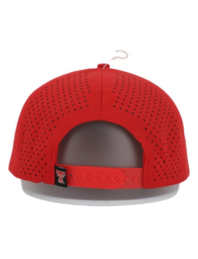 Texas Tech Dark Horse RP "Throwback Jack" PVC Red Sport Snapback Cap
