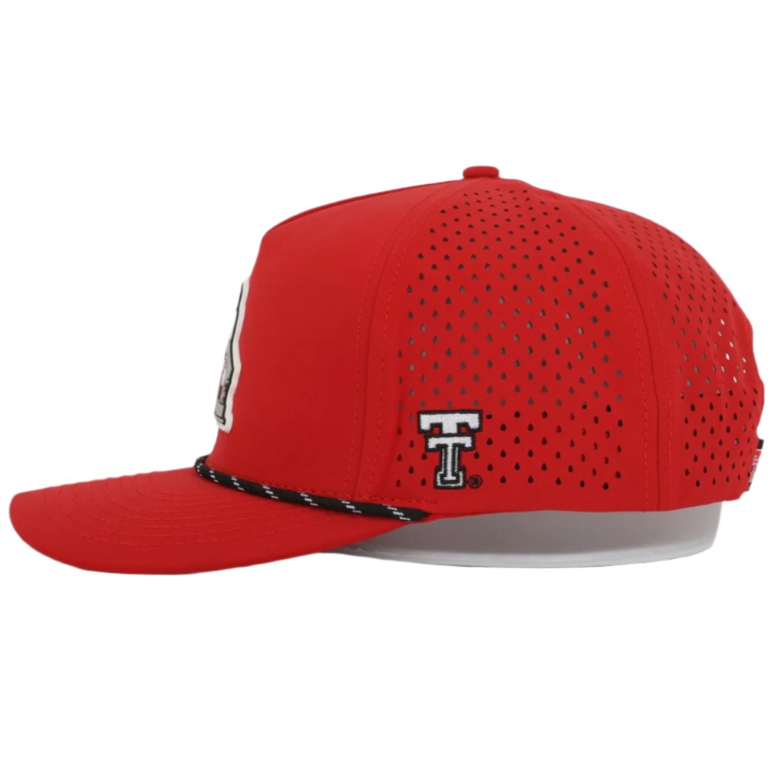 Texas Tech Dark Horse RP "Throwback Jack" PVC Red Sport Snapback Cap