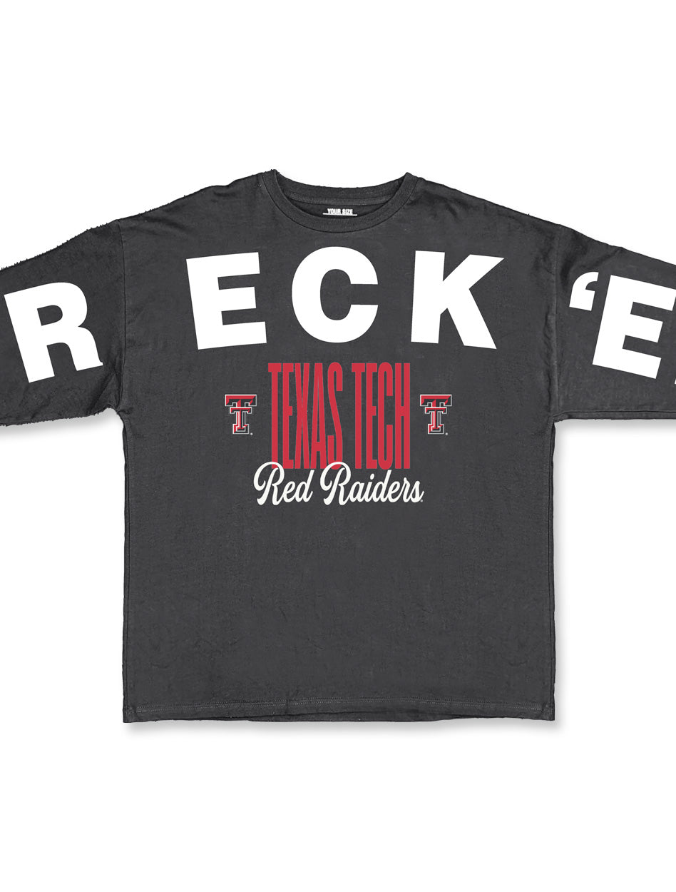 Texas Tech Press Box "Yasmin" Long Sleeve Crew Neck