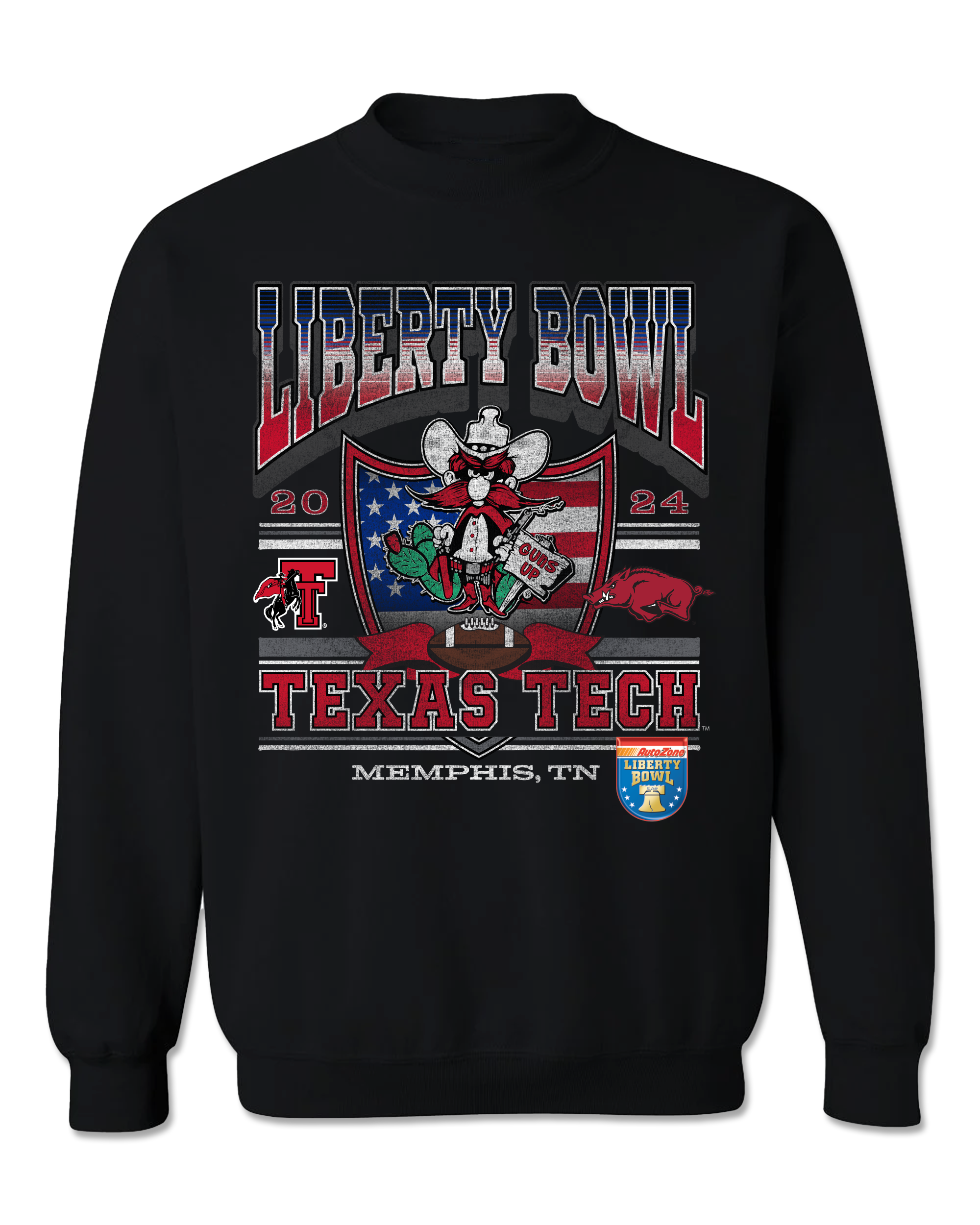 Texas Tech 2025 Liberty Bowl "Rising Liberty" Sweater Red Raider