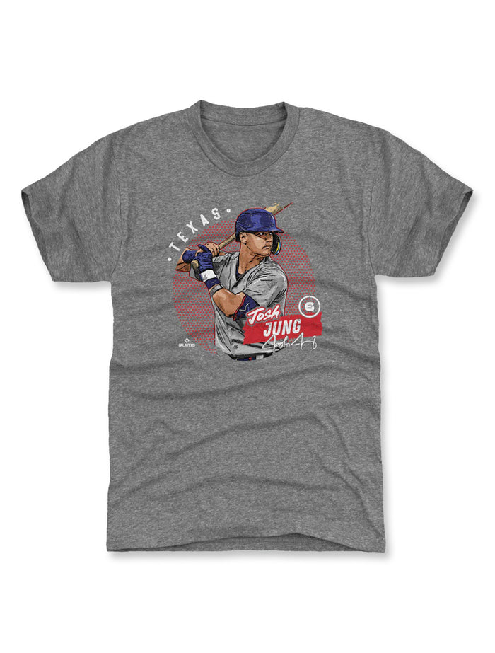 Josh Jung "Texas Dots" Grey T-Shirt