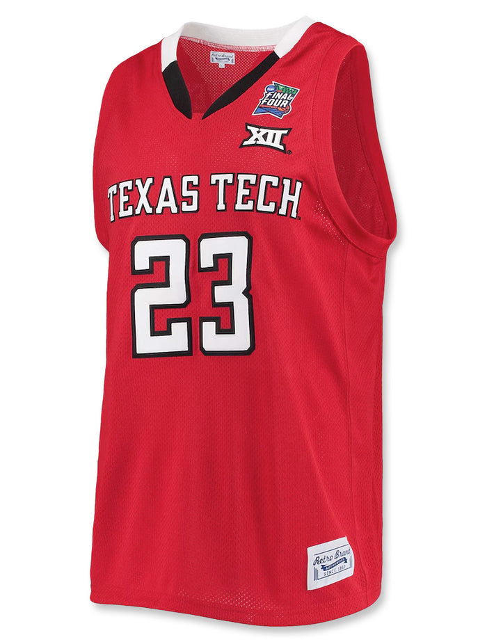 Retro Brand Texas Tech #23 Culver Tackle Twill Final Four Basketball Jersey