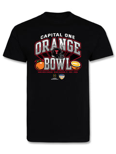 Texas Tech 2025 CFP Orange Bowl - T-Shirt - Slice of Life - BLACK