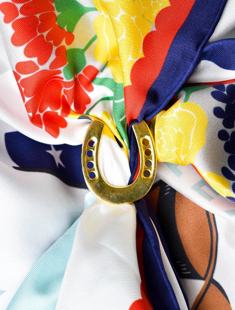 Saturday Silks Horseshoe Scarf Ring