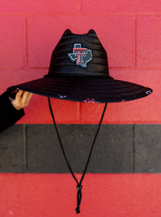 Texas Tech Dark Horse PJM "Pumpjack" Black Straw Hat