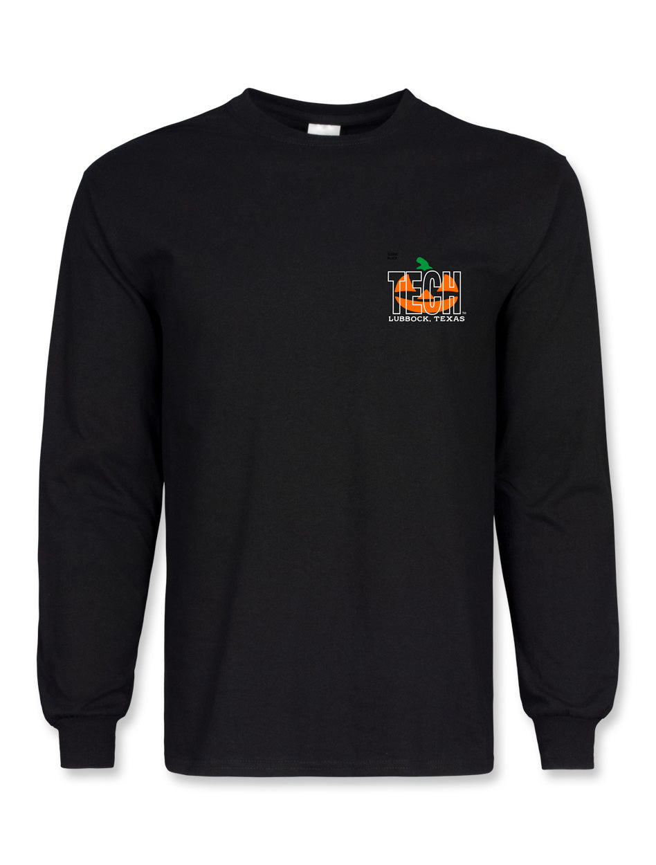 Texas Tech "Halloween Tech Block" Long Sleeve T-Shirt