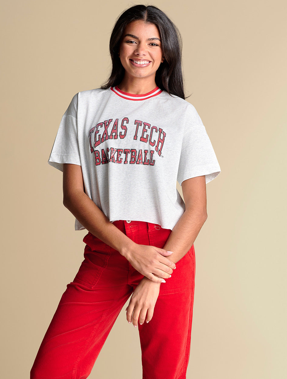 Stewart Simmons Texas Tech "Tip Off" Sequin Tee