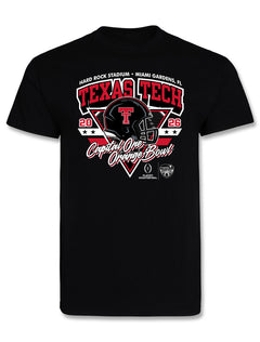 Texas Tech 2025 CFP Orange Bowl - T-Shirt - Ocean Drive - BLACK