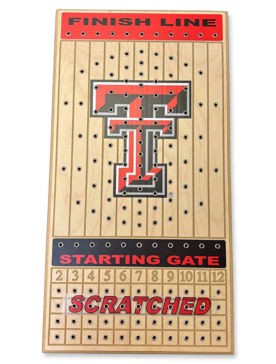 Texas Tech Horse Racing Maple Tabletop Game