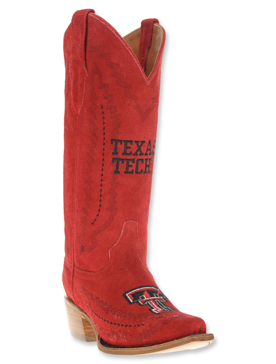 Vaccari Texas Tech "Nora" Suede Boot
