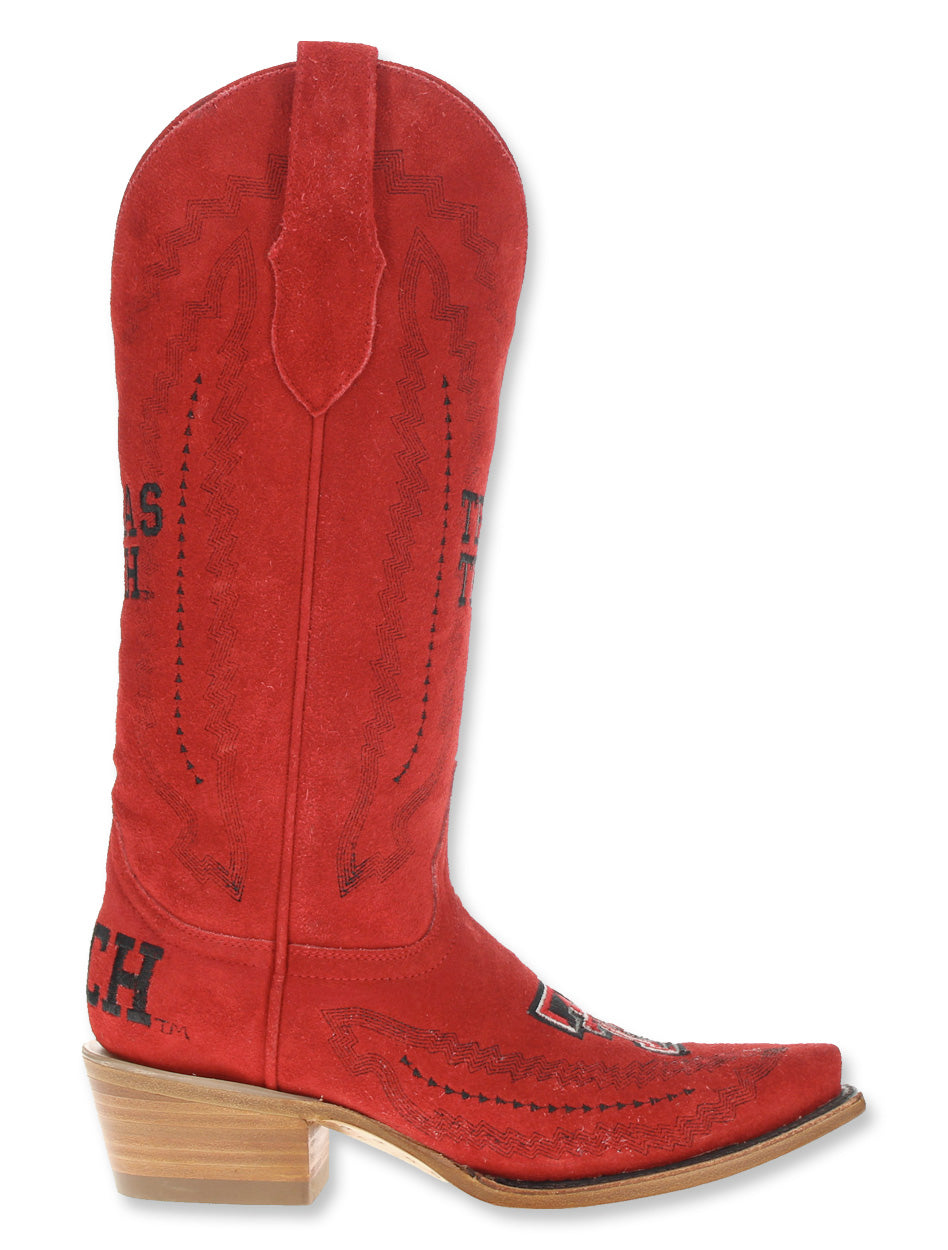 Vaccari Texas Tech "Nora" Suede Boot