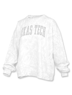 Texas Tech "Nearshore" Woodland Camo Arch Oversized Fleece