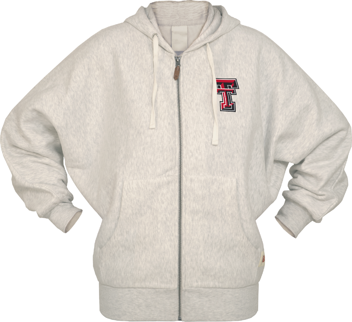 Texas Tech Press Box "Fairborne" Oversized Full Zip Hoodie