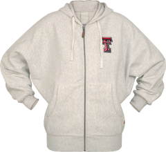 Texas Tech Press Box "Fairborne" Oversized Full Zip Hoodie