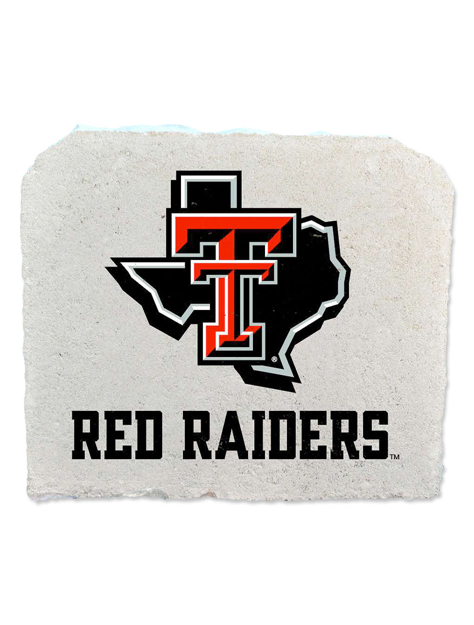 Texas Tech Lonestar Pride Logo over Red Raiders Sign Stone