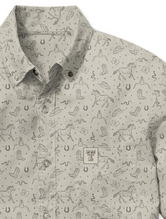 Jack + Sage Texas Tech "The Dustbowl Oxford" LONG SLEEVE Button Down