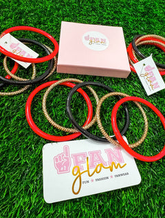 Team Color Set of 5 "Buddhist" Gel Bangle Bracelets