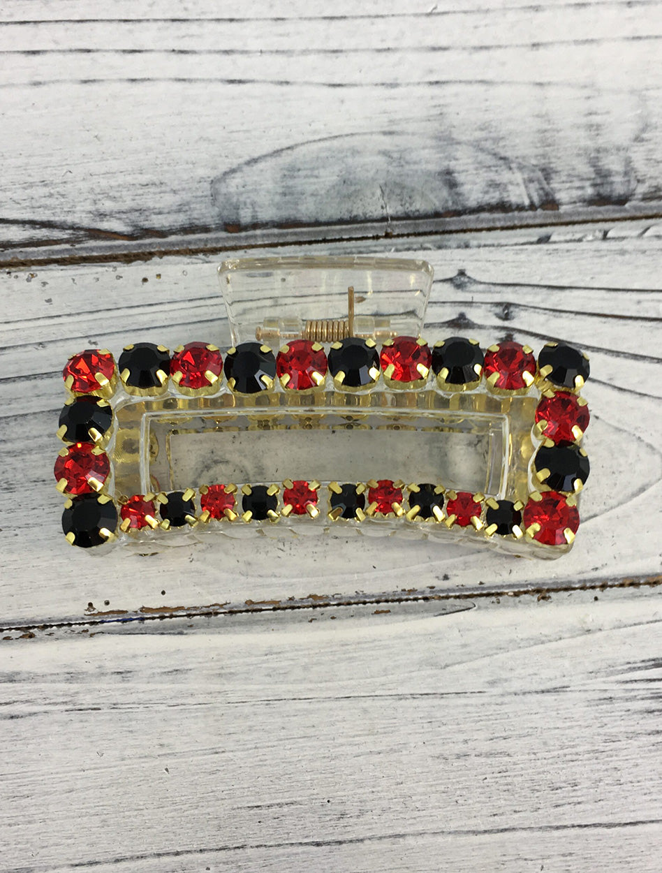 Team Color Rhinestone Claw Clip