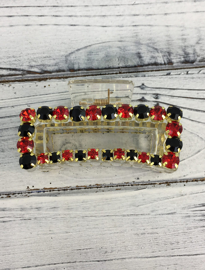 Team Color Rhinestone Claw Clip