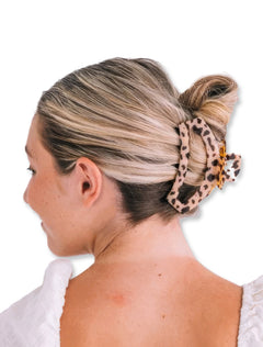 Teleties Open Blonde Tortoise Hair Clip