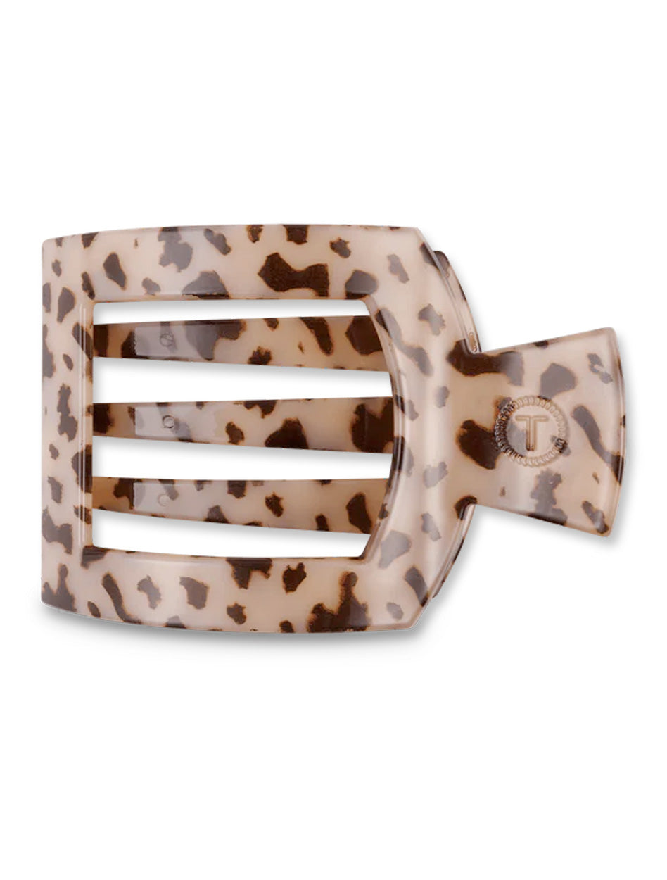 Teleties Flat Blonde Tortoise Rectangle Clip