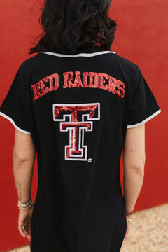 Texas Tech Queen of Sparkles Baseball Jersey Dress