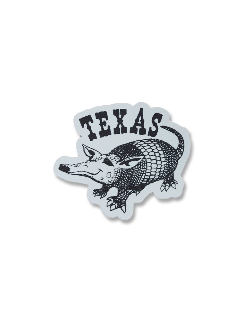 Texas Armadillo Sticker
