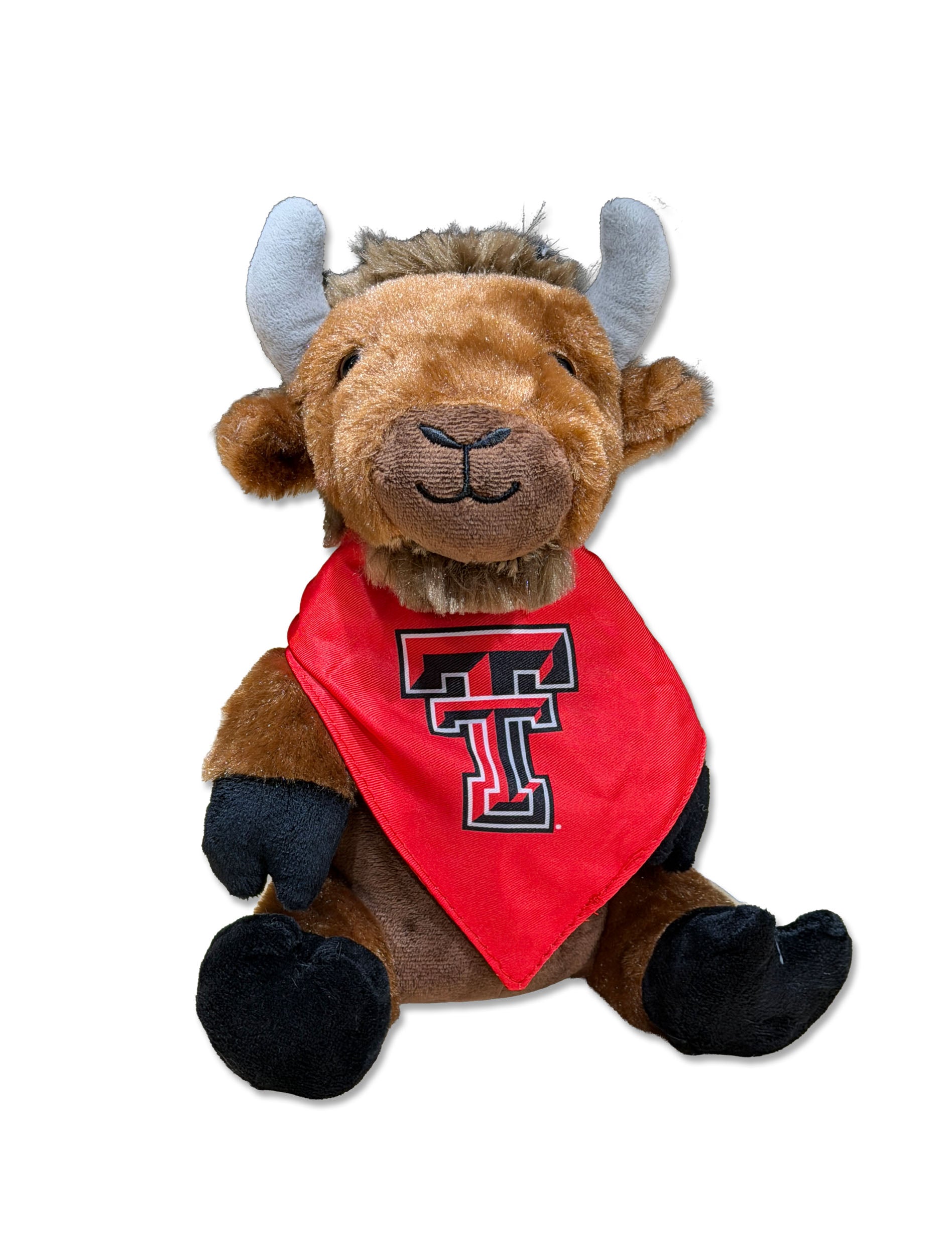 Texas Tech 12" Bison w/  Double T Bandana Stuffed Animal