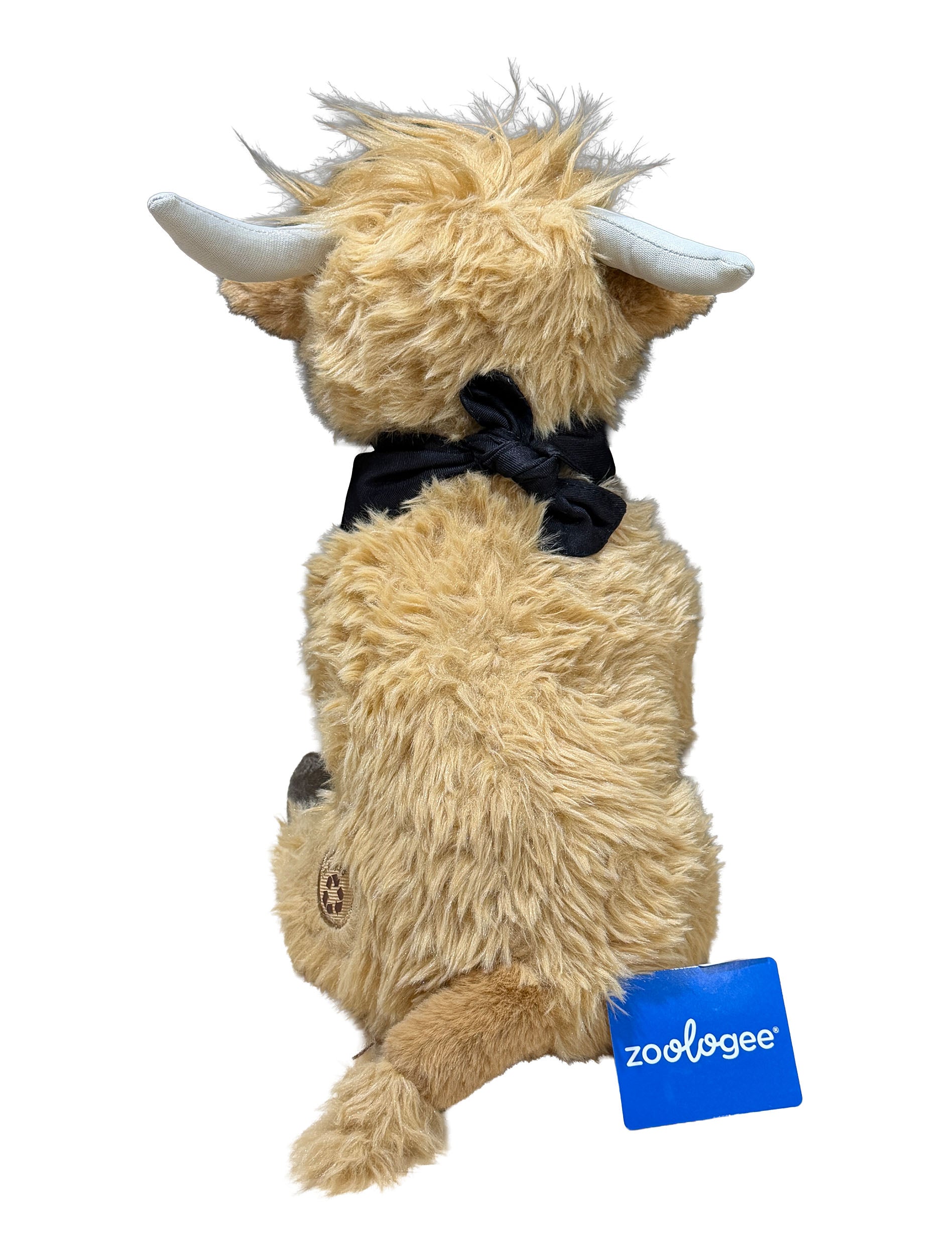 Texas Tech 12" Blonde Highland Cow Stuffed Animal with Bandana