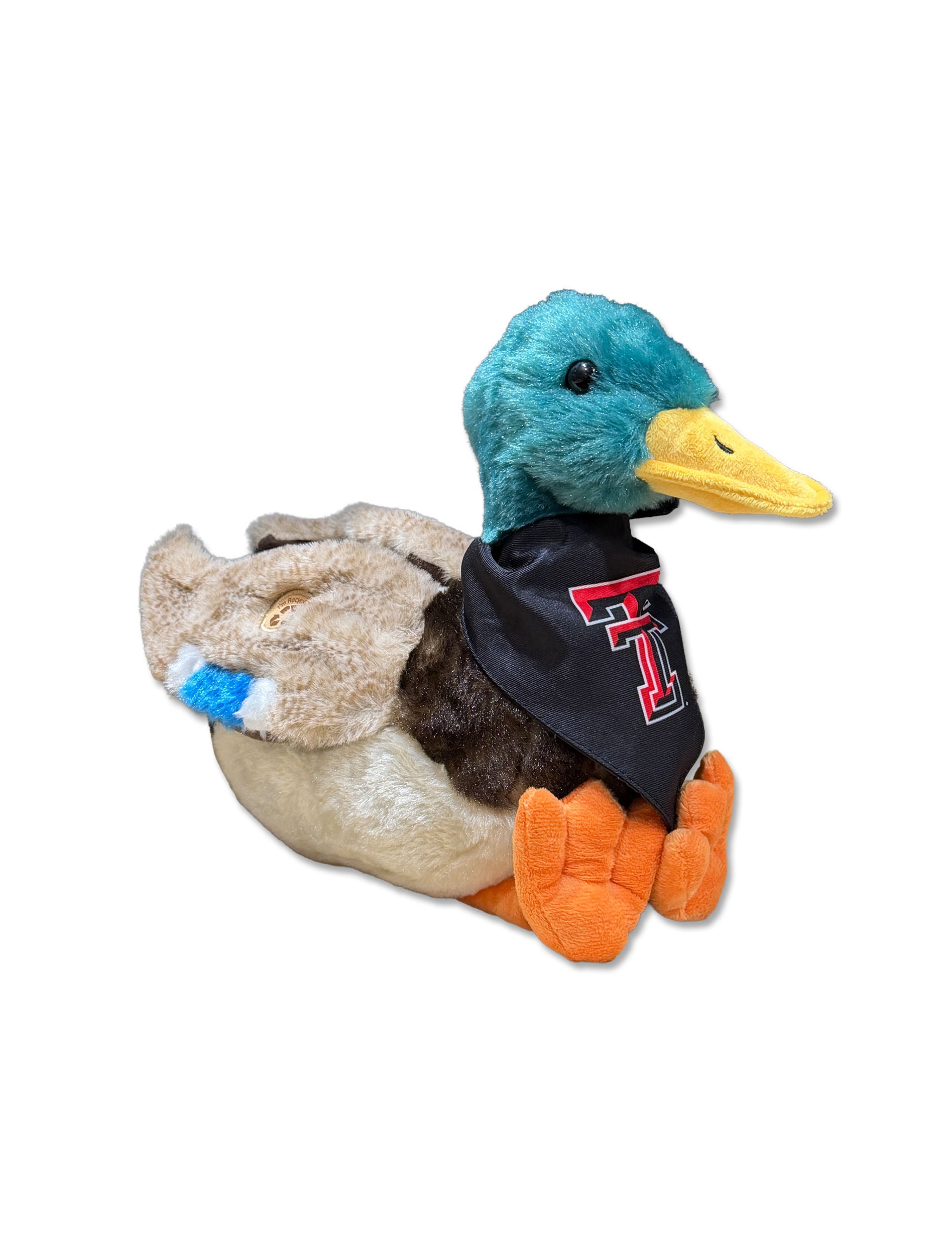 Mallard duck with Double T Bandana - Angle