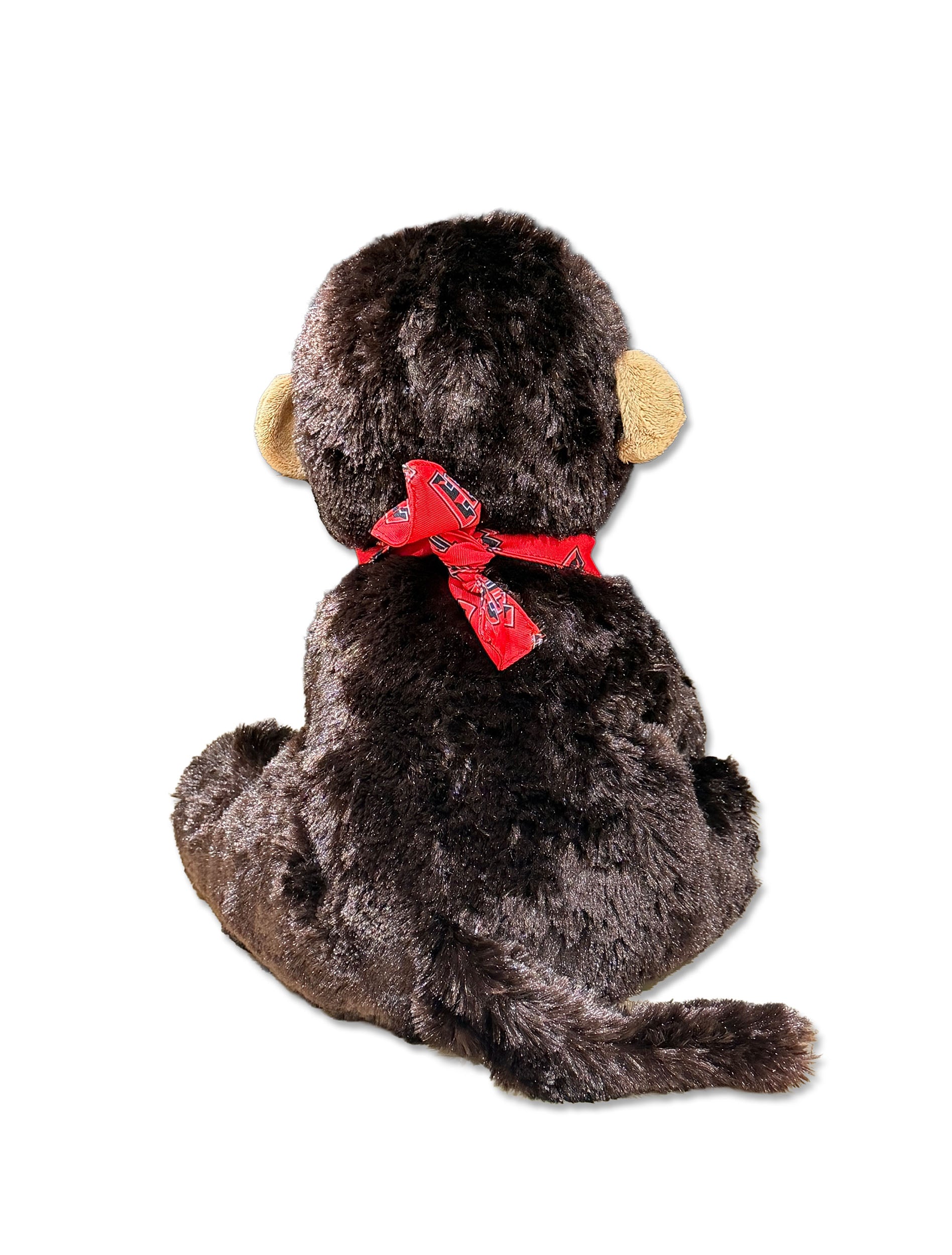 Brown Monkey with Texas Tech Bandana - Back