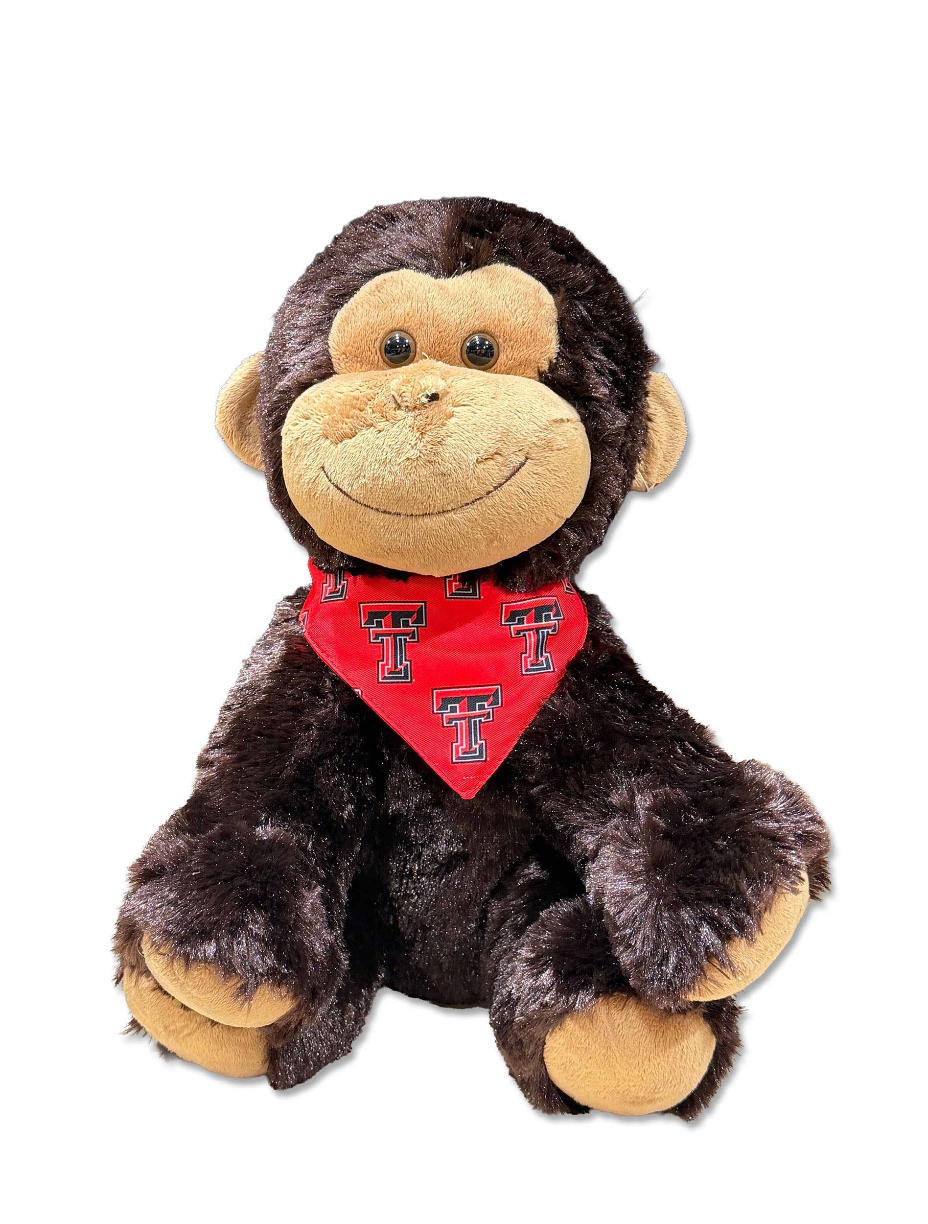 Brown Monkey with Texas Tech Bandana