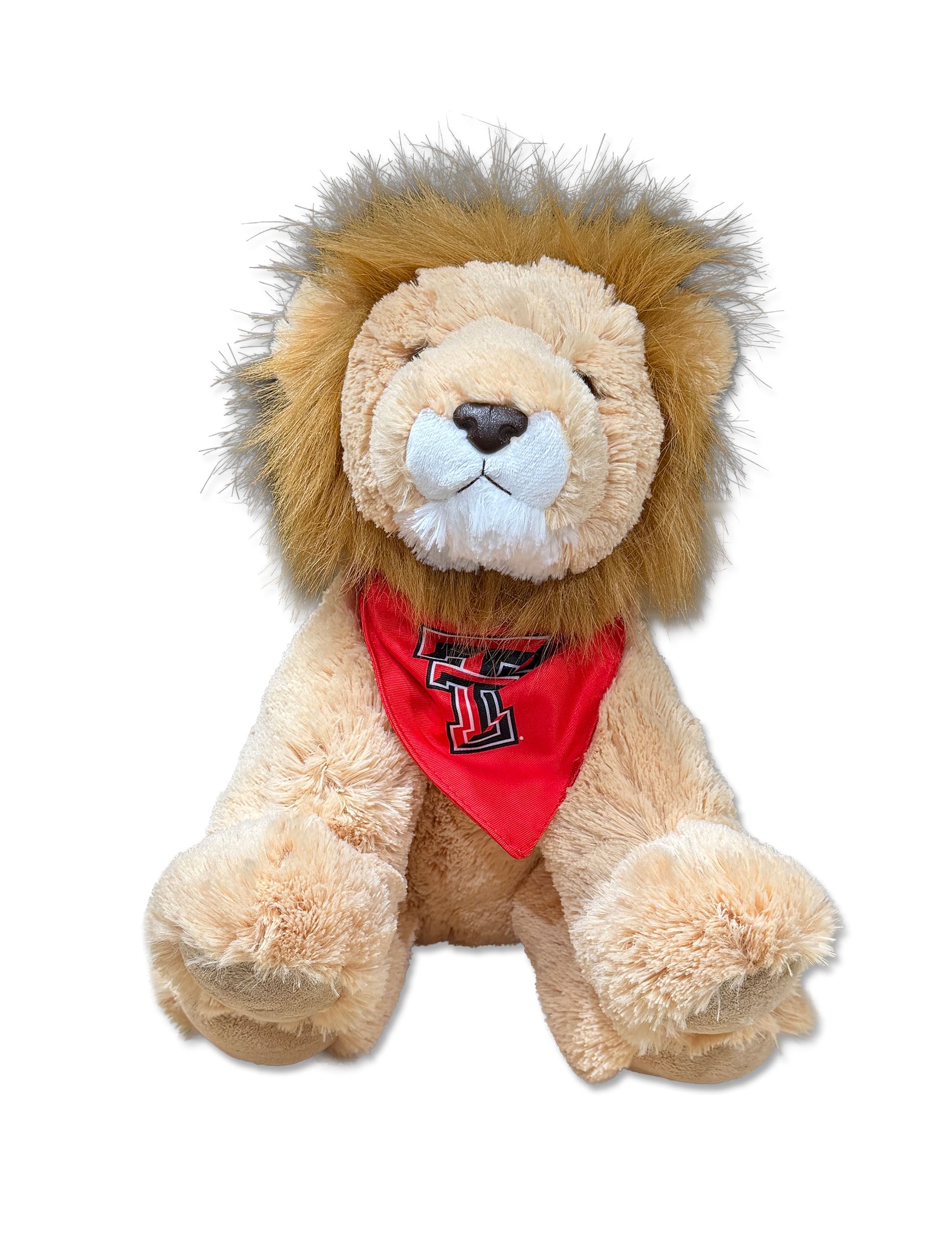 Lion with Texas Tech bandana