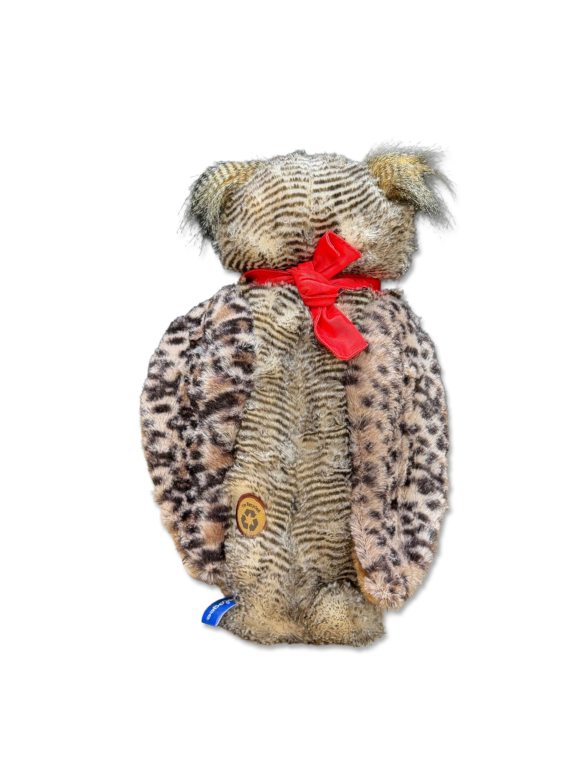Great Horne Owl with Texas Tech Bandana - Back