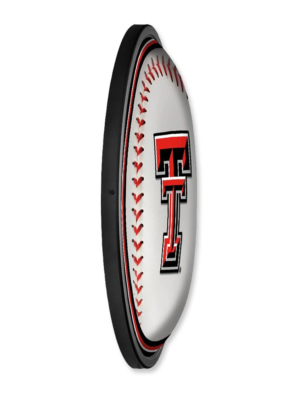 Texas Tech 18" Diameter Baseball Slimline Lighted Wall Sign