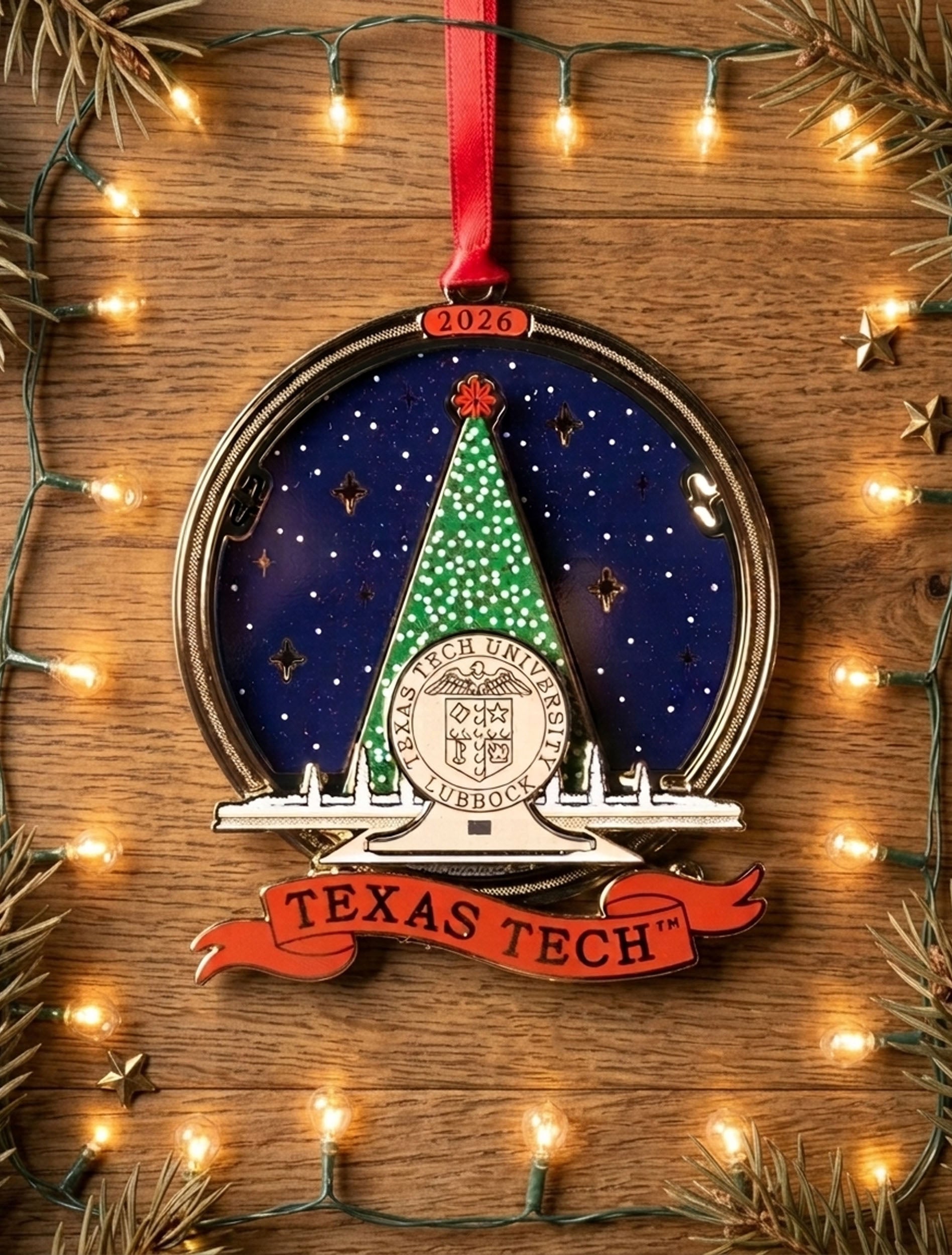 Texas Tech 2026 “Carol of Lights” Official Presidential Ornament