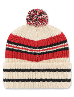 Texas Tech 47 Brands "Natural Hone Patch" Cuff Knit Beanie with Pom