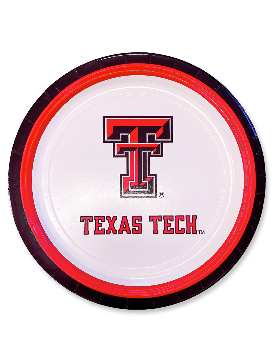 Texas Tech 9' Round Plates