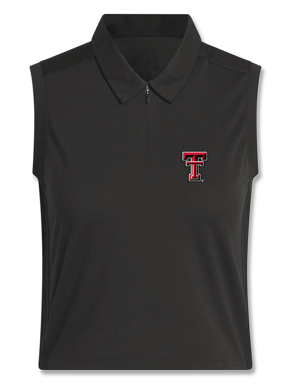 Texas Tech Adidas Golf Women's "Sunday Walk" Sleeveless BTC Crop Polo