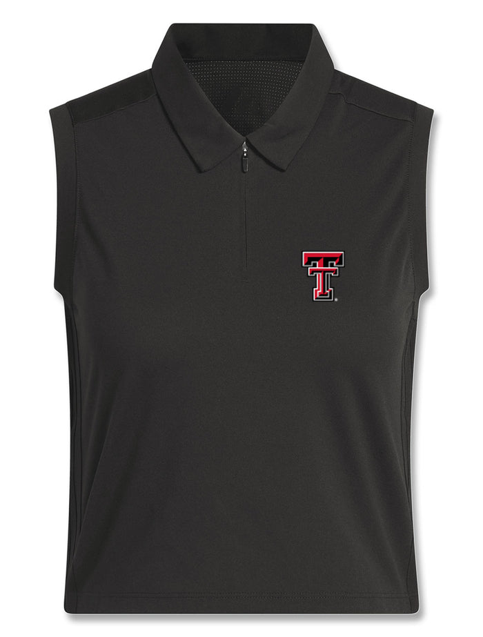 Texas Tech Adidas Golf Women's "Sunday Walk" Sleeveless BTC Crop Polo